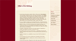Desktop Screenshot of olliespetsitting.com